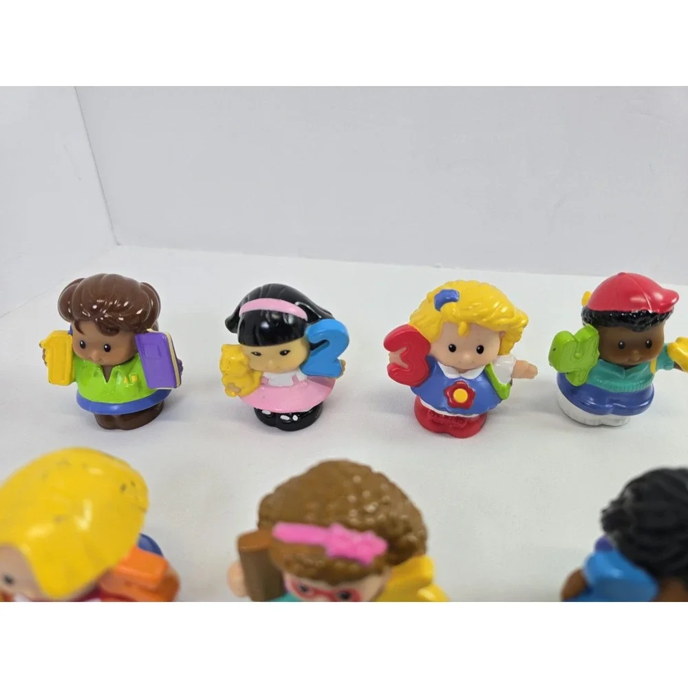 Fisher Price Little People Numbers 1-10 Figures Lot of 9 Missing #8 Counting